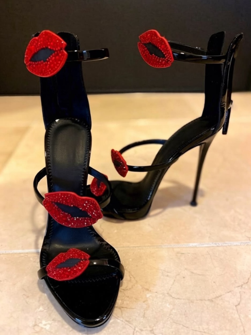 Giuseppe Zanotti Coline Lips Harmony Bouche SIZE 39/US 9 - Picture 4 of 6